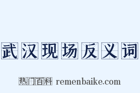 武汉现场反义词是什么意思的图片
